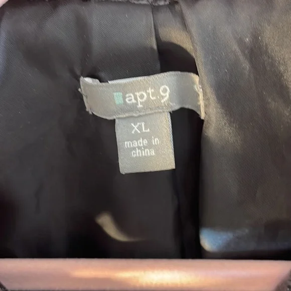 “Apt. 9” Black Faux Leather Jacket - Picture 9 of 12